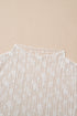 Sheer Floral Lace Long Sleeve Slim Fit Top
